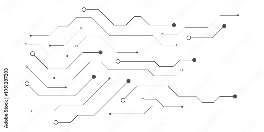 Obraz premium abstract circuit board element