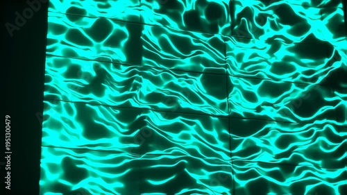 Discover the Mesmerizing Dance of Light and Water Reflections Creating an Enchanting Atmosphere in a Vibrant Space Generative AI