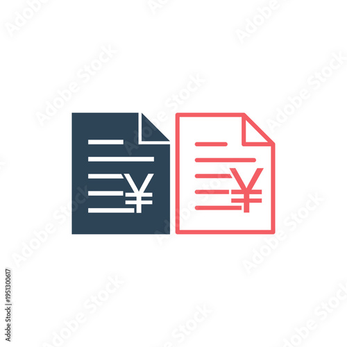 Invoice, bill icons set suitable for info graphics, websites and print media and interfaces.