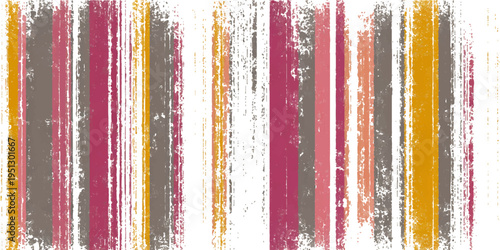 Schilderij op canvas Abstract artistic brushstrokes of mixed color, creating a textured striped pattern, ideal for backgrounds, artistic creations, and design elements