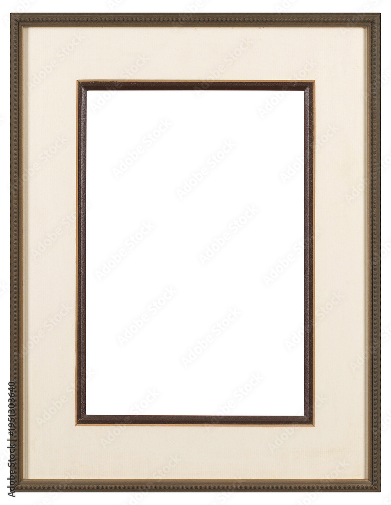 Fototapeta premium Light simple wooden picture frame in PNG format on a transparent background.