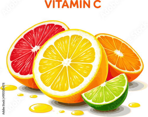 orange and lemon slices