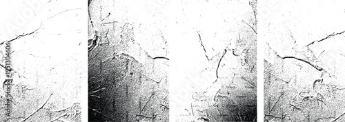 Overlay texture vector set distressed grunge texture overlay set with scratches and grainy noise patterns
