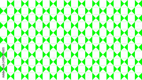 Green Diamond Geometric Pattern on White Background vector illustration