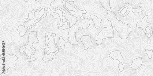 Highly detailed mountain relief contour lines forming topographic map texture
Modern seamless geographic elevation line background in clean style