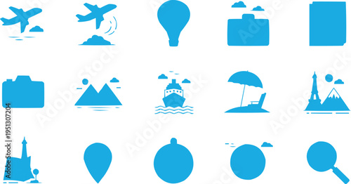 Symbol of traveling to different destinations by air.
Hot air balloons symbolize sightseeing and unique travel experiences.
Symbolize capturing memories, photography, and documenting your travels. Sym