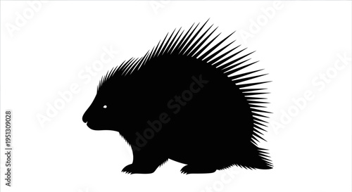 Line drawing of a lawn vacuum cleaner on white background vector illustration