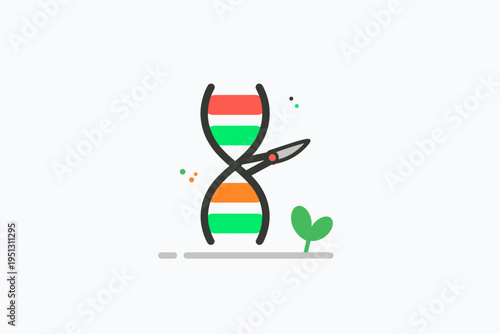 CRISPR Gene Editing Technology Splicing DNA Strand