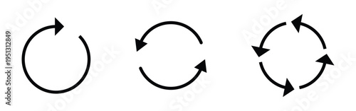 Black modern isolated vector icon. Isolated modern vector circle arrow set on white background.  isolated vector circle arrow set. EPS 10. 