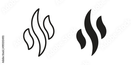 Aroma icon for mobile application, button and website design.