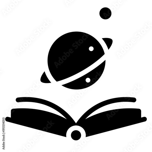 Science icon glyph style vector illustration.