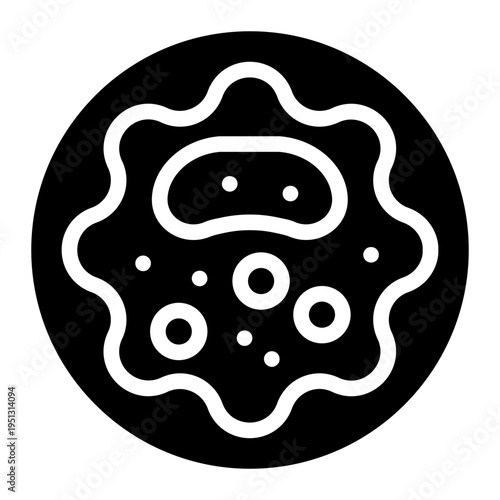microorganism  icon glyph style vector illustration.