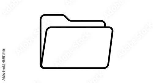 A simple line drawing of two stacked documents in a folder icon.