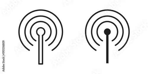 Cellular icon for mobile application, button and website design.