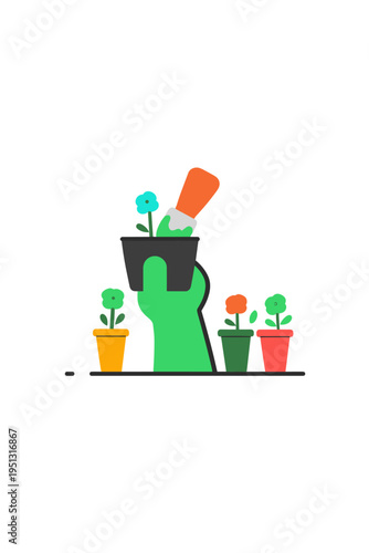 Eco-Friendly Artist Using Natural Pigments on Recycled Canvas