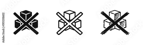 Do not stack symbol icon set for packaging and warnings