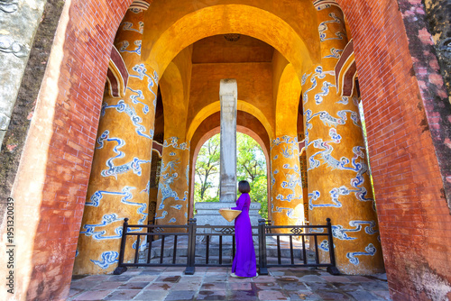 Wallpaper Mural Traditional architecture and courtyard of the Imperial Tomb of Tu Duc in Hue Torontodigital.ca