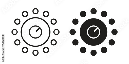 Dimmer icon for mobile application, button and website design.