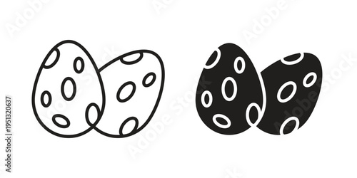 Dinosaur egg icon for mobile application, button and website design.