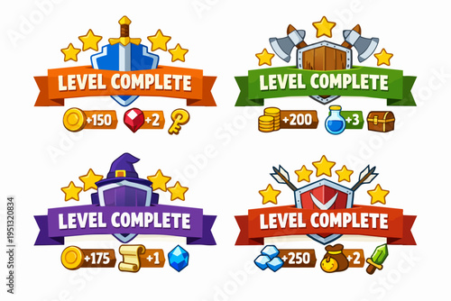 Collecting stars and valuable resources after successfully finishing a game level