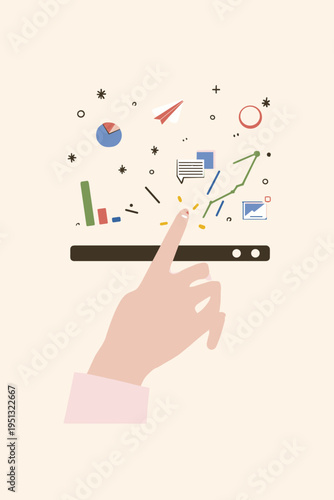 Interactive Demo of a Dynamic User Interface with Clickable Elements