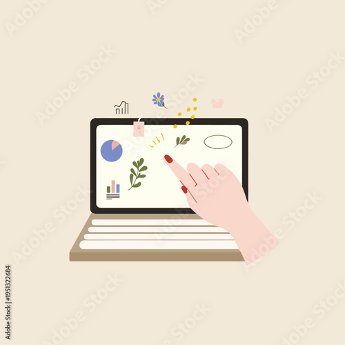 Interactive Demo of a Dynamic User Interface with Clickable Elements