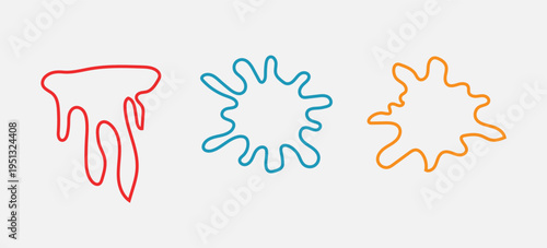 Colorful abstract shapes resembling germs or microorganisms