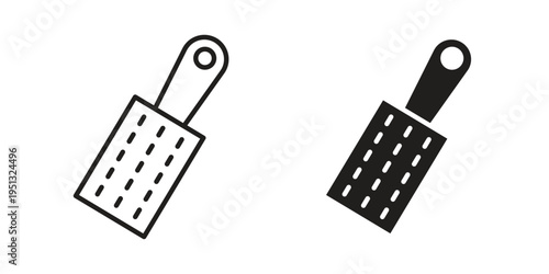 Grater icon for mobile application, button and website design.