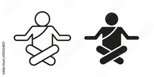 Guru icon for mobile application, button and website design.