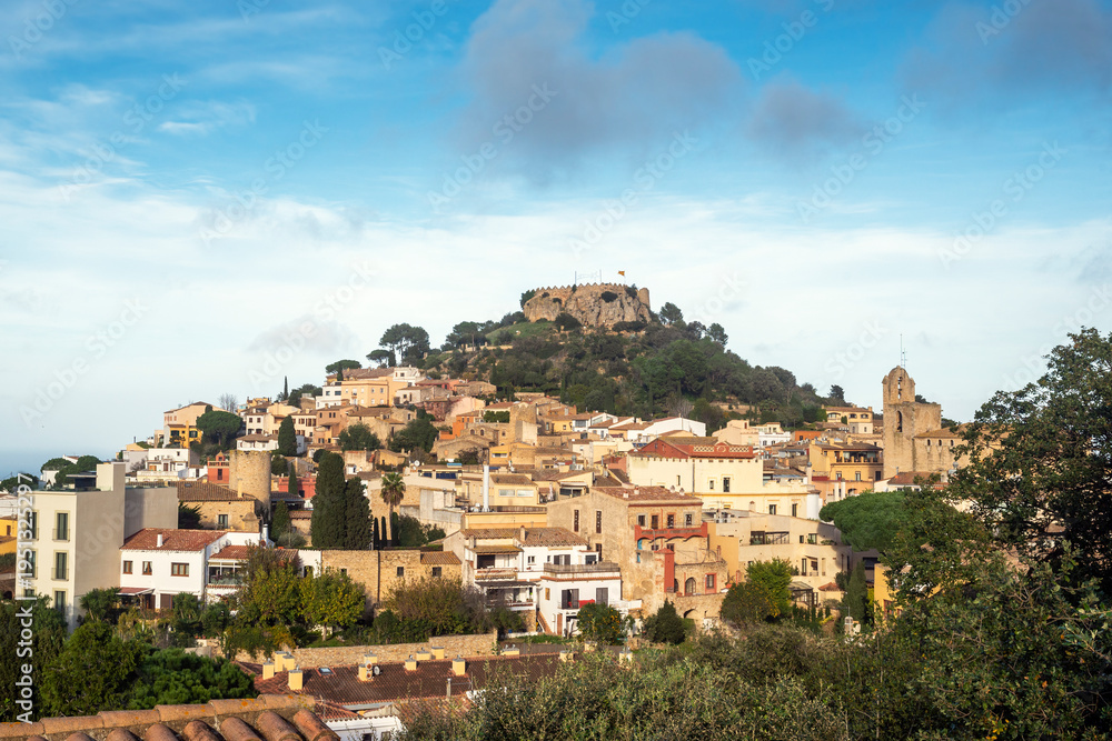 Fototapeta premium Begur is a little tourist coastal village on the Costa Brava, province of Girona, Catalonia, Spain