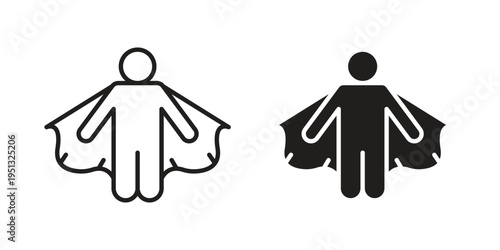 Hero icon for mobile application, button and website design.