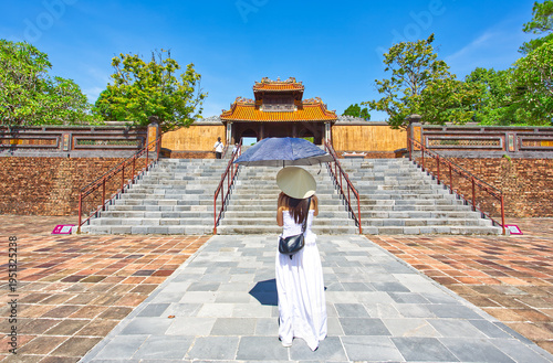 Wallpaper Mural Traditional architecture and courtyard of the Imperial Tomb of Tu Duc in Hue Torontodigital.ca
