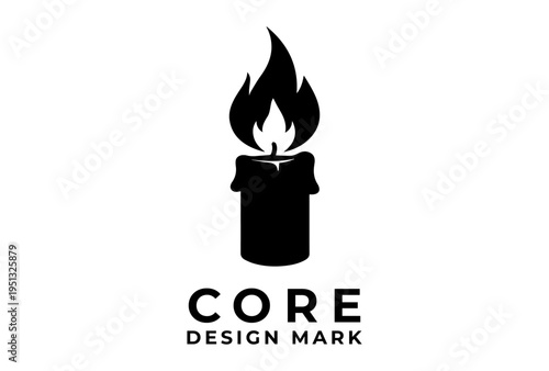 Candle Flame Hope Symbol Presented As Black Vector Silhouette Sketch Engraving Logo Illustration Representing Day Of Conscience Awareness Concept