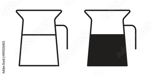 Jug icon for mobile application, button and website design.