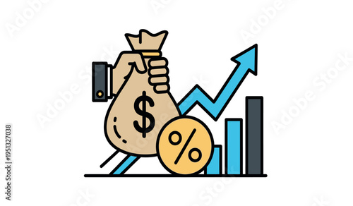 Increasing financial growth with investment and profit percentage