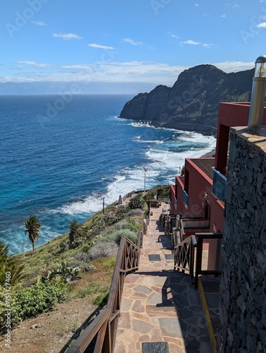 Breathtaking View of the Atlantic Ocean in Hermigua, La Gomera