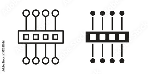 Proxy server icon for mobile application, button and website design.