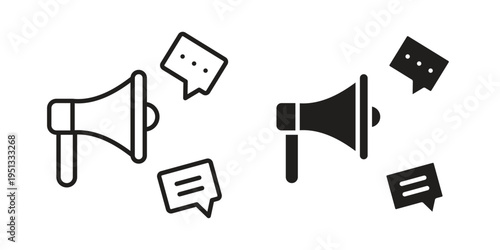 Social campaign icon for mobile application, button and website design.