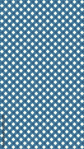 Blue and White Gingham Fabric Texture vector illustration