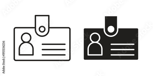 Visitor icon for mobile application, button and website design.