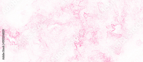 Pink paint background. red marble texture background with curved stains. shiny grunge texture with scratches. aquarelle stains design on white background.