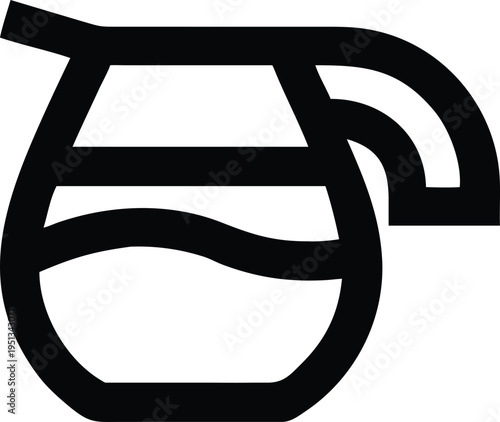 Black of a teapot beverage drink kitchen