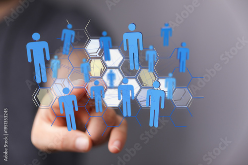 Abstract concept of online ...
