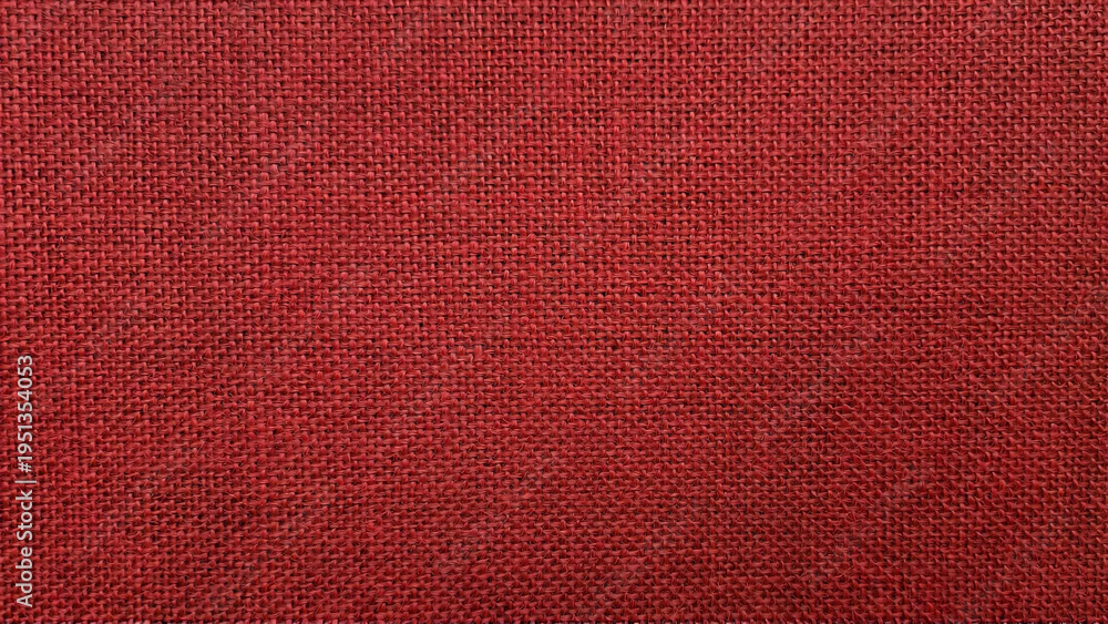Fototapeta premium Seamless Red Linen Fabric Textile Pattern.