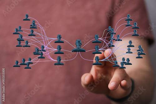Concept of business network...