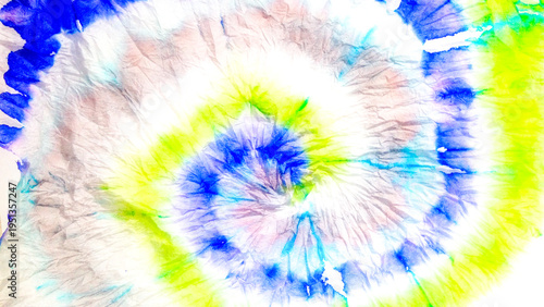 Tie Dye Shirt. Vintage Geometric Dirty Drawing.