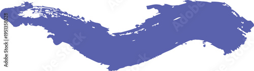 Purple Caspian Sea map isolated on white background for geographic and educational purposes