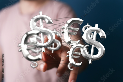 Financial concept with a pe...