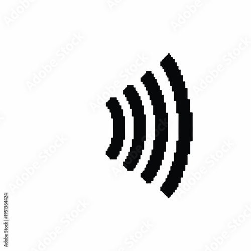 Sound wave icon audio signal symbol sound effect