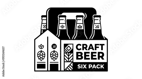 A six-pack of craft beer, perfect for enjoyment